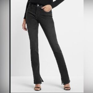 Express midrise washed Black skyscraper Jeans
